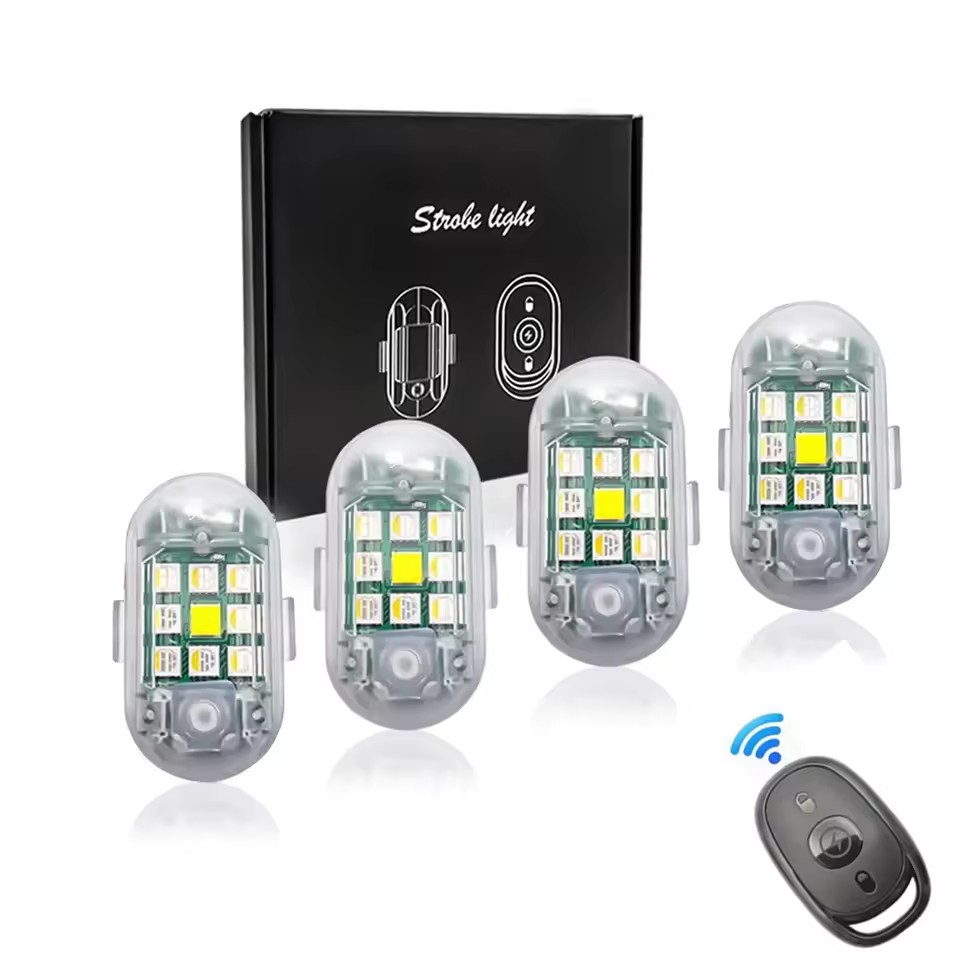 ضوء وامض LED لاسلكي مع جهاز تح - مراجعة Drone Strobe Light وسعره