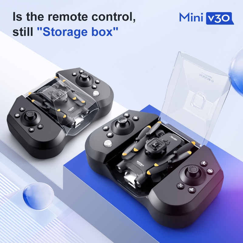 طائرة بدون طيار صغيرة V30 WiFi - مراجعة Drone Remote Controller Lanyard وسعره