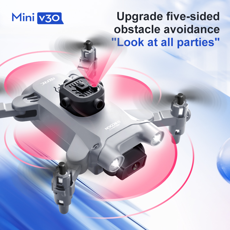طائرة بدون طيار صغيرة V30 WiFi - مراجعة Drone Remote Controller Lanyard وسعره