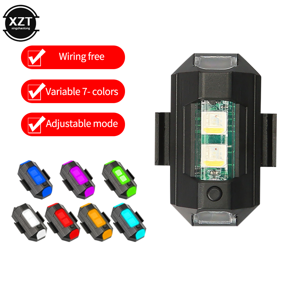 USB LED المضادة للتصادم الطائر - مراجعة Drone Strobe Light وسعره