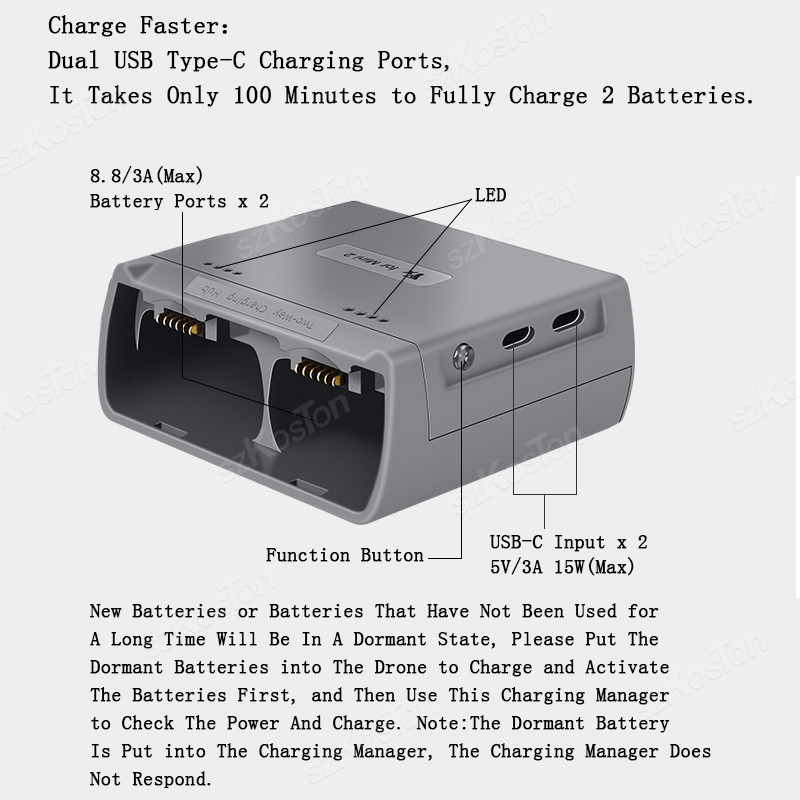 محطة شحن لطائرات DJI Mini 4K/M - مراجعة Drone Charging Hub وسعره
