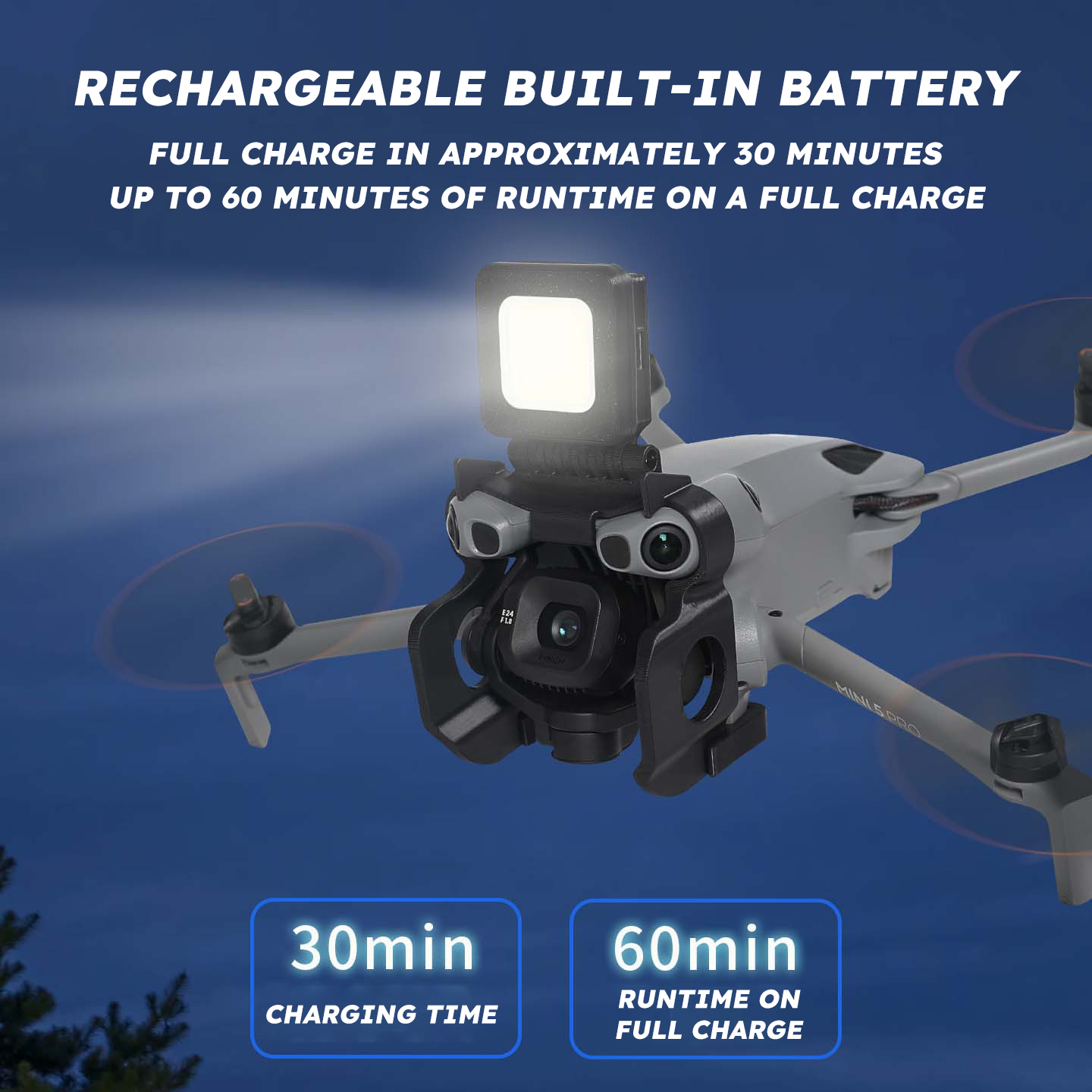 ضوء طيران ليلي لطائرات DJI Min - مراجعة Drone Propeller Holder وسعره