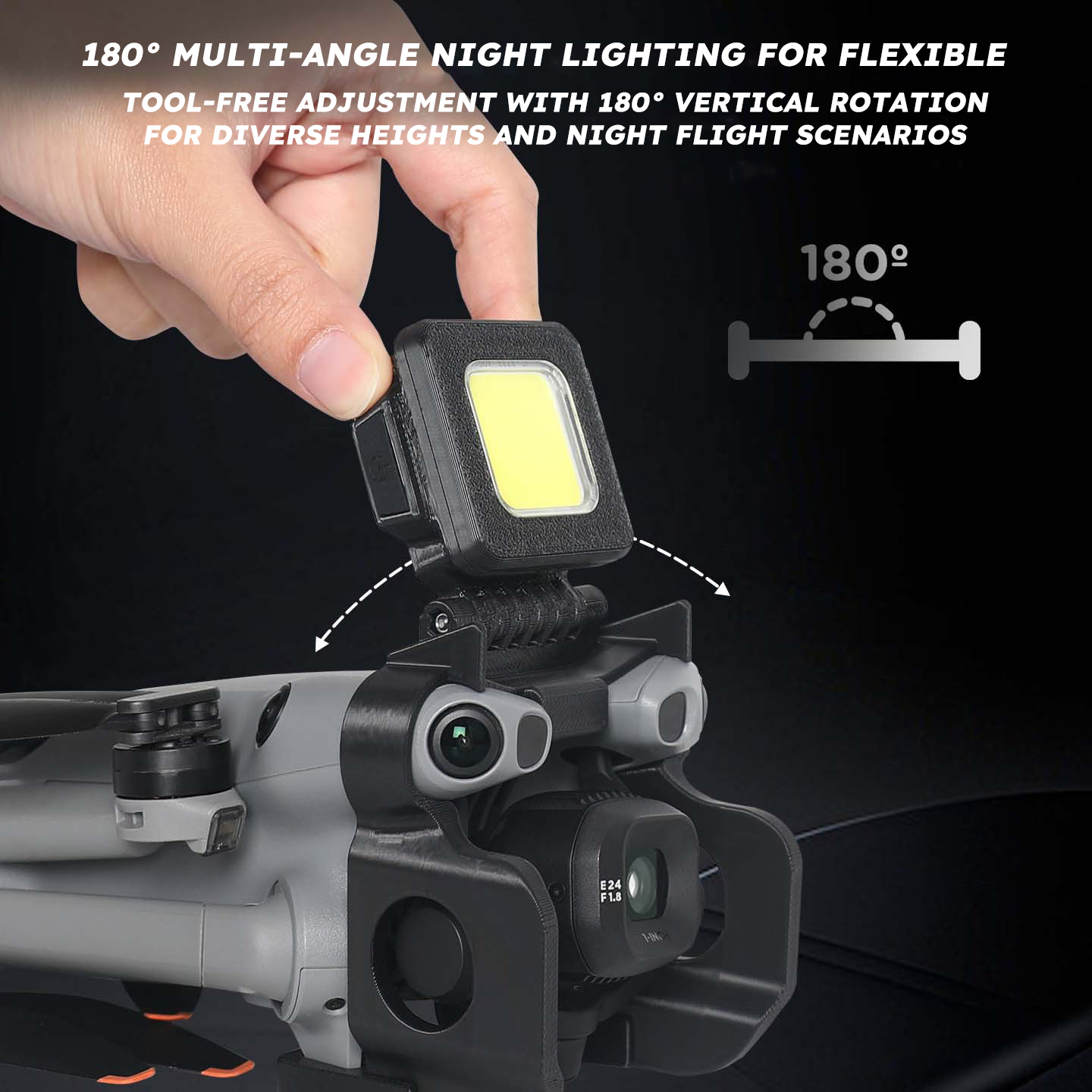 ضوء طيران ليلي لطائرات DJI Min - مراجعة Drone Propeller Holder وسعره