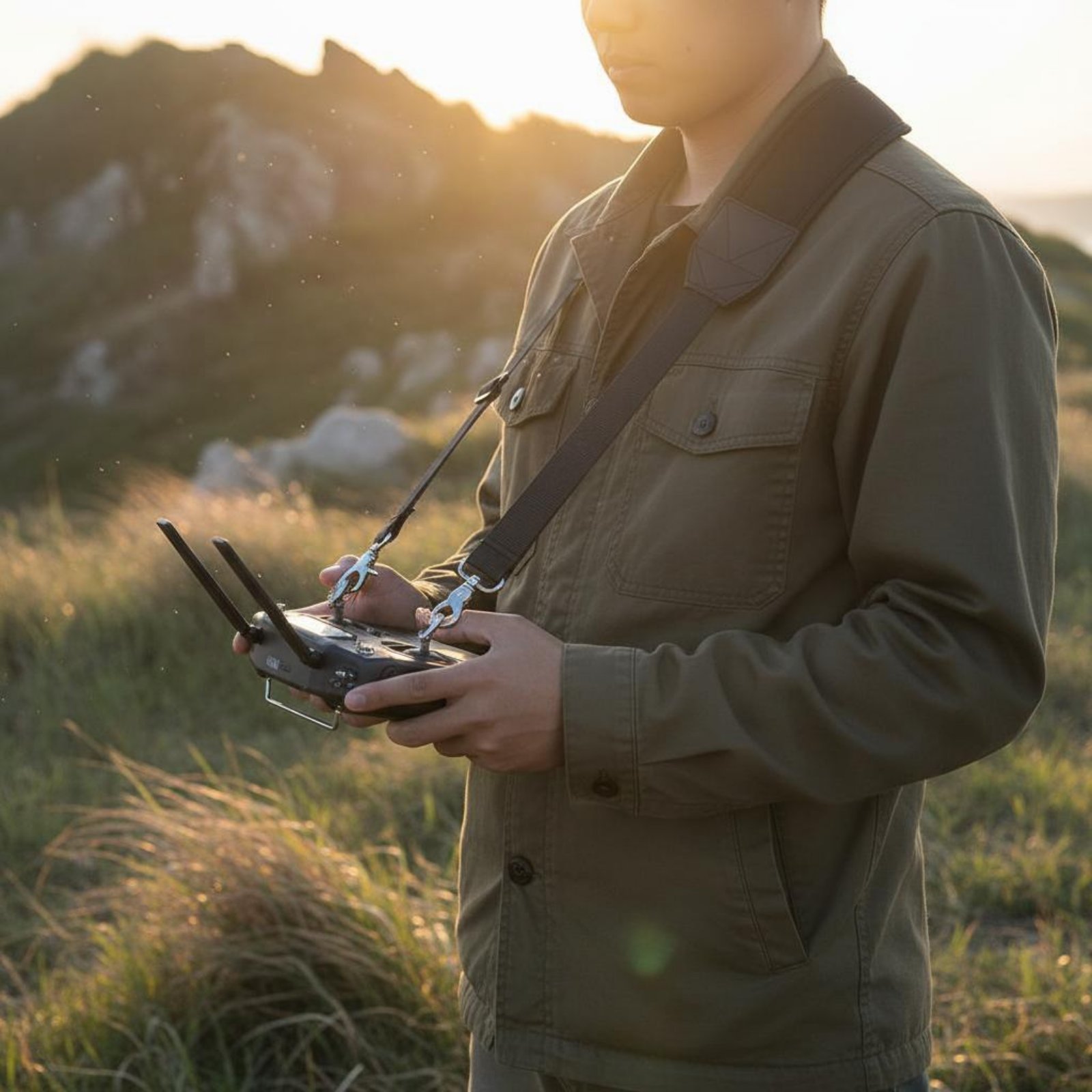حزام جهاز التحكم بالطائرة بدون - مراجعة Drone Remote Controller Lanyard وسعره