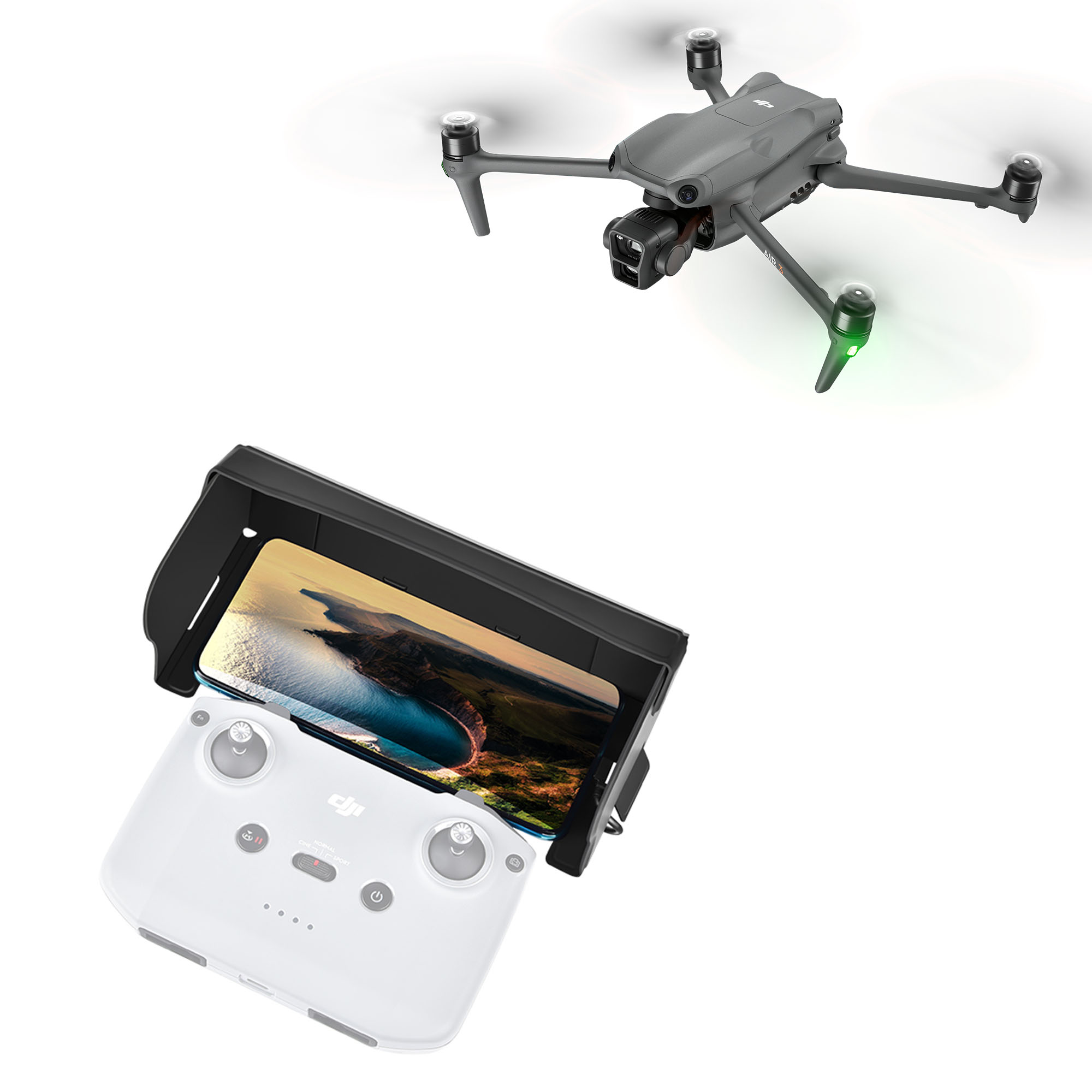 غطاء واقي من الشمس لوحدة التحك - مراجعة Drone Tablet Mount وسعره
