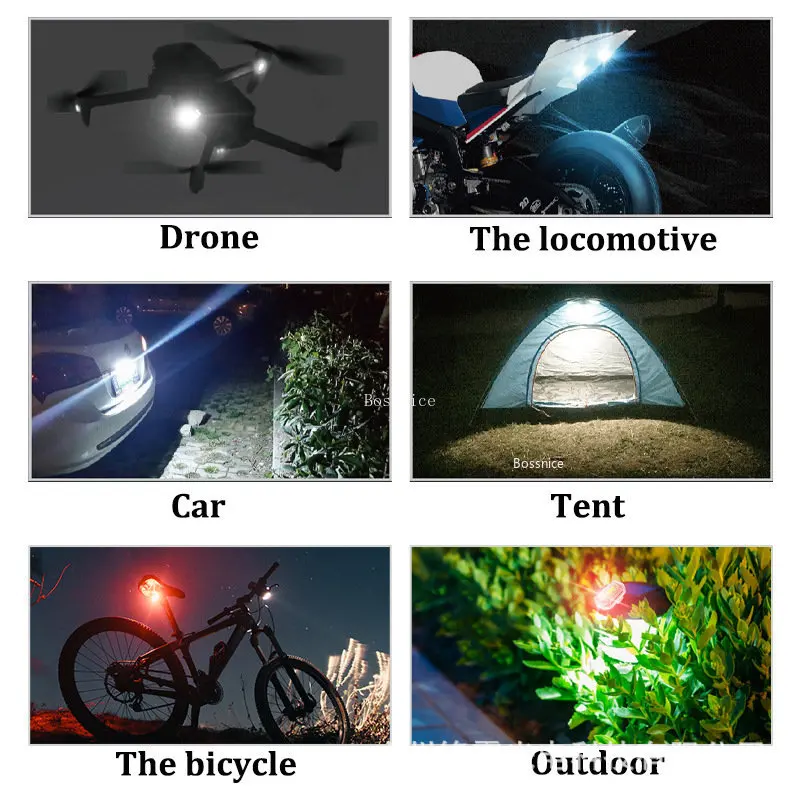 1/2 قطعة LED اللاسلكية ضوء إحت - مراجعة Drone Beacon Light وسعره