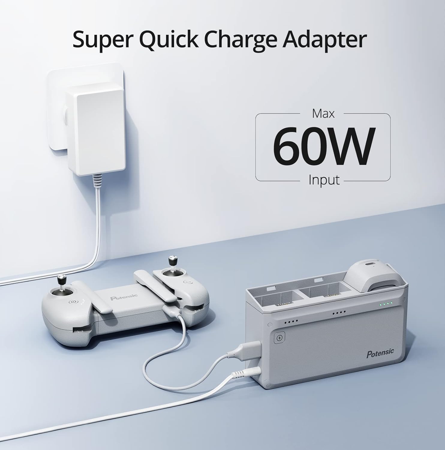 محطة شحن أصلية بقوة 60 واط من  - مراجعة Drone Charging Hub وسعره