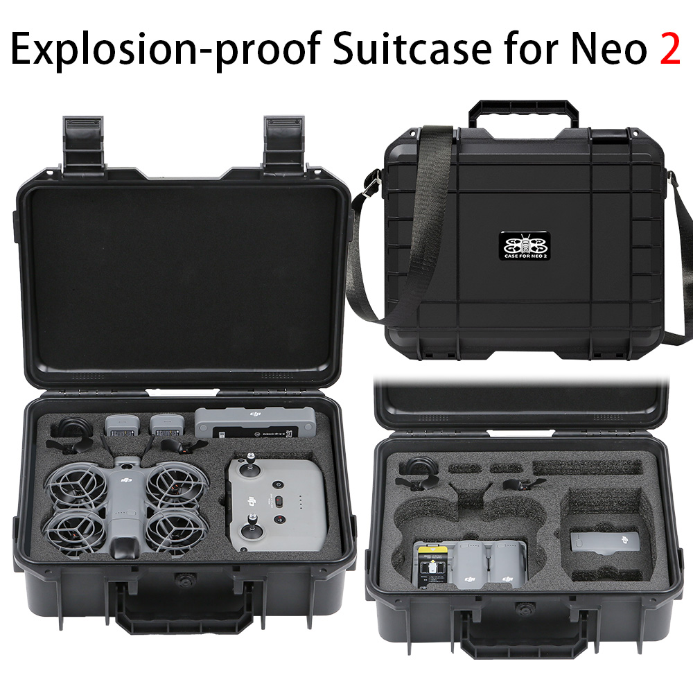ل DJI NEO 2 حافظة حقيبة مقاومة - مراجعة Drone Hard Shell Case وسعره