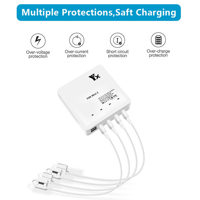 YX 6IN1 محور شاحن بطارية ذكي س - مراجعة Drone Charging Hub وسعره