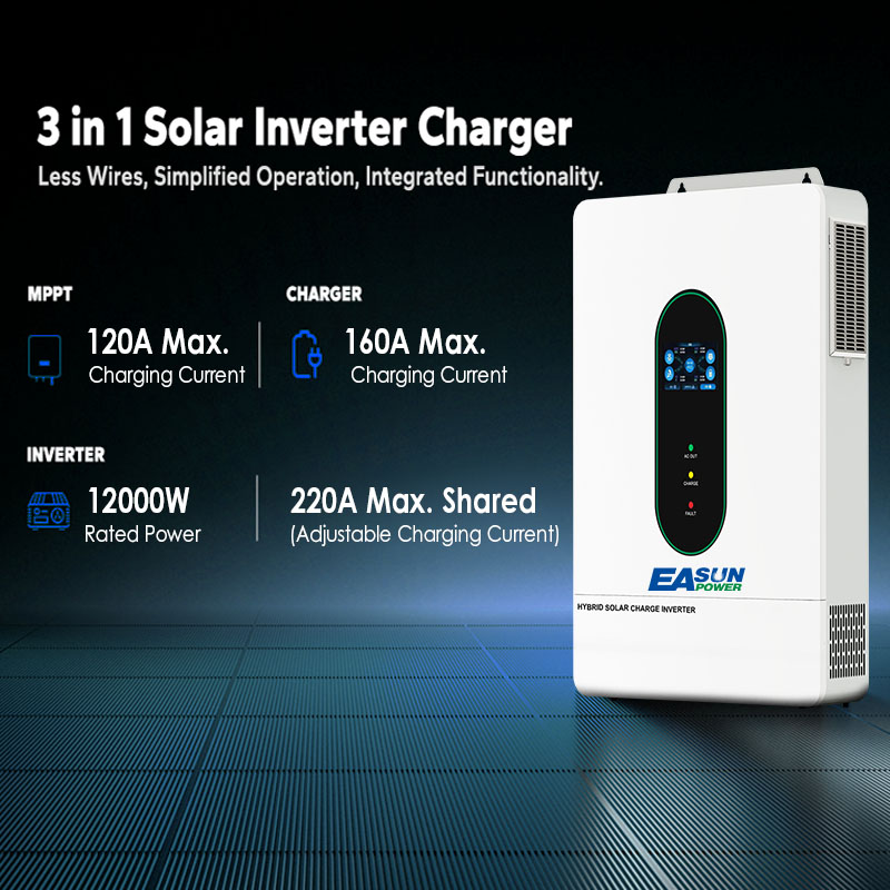 EASUN US 12KW 12000W عاكس شمسي - مراجعة Drone Solar Charger وسعره