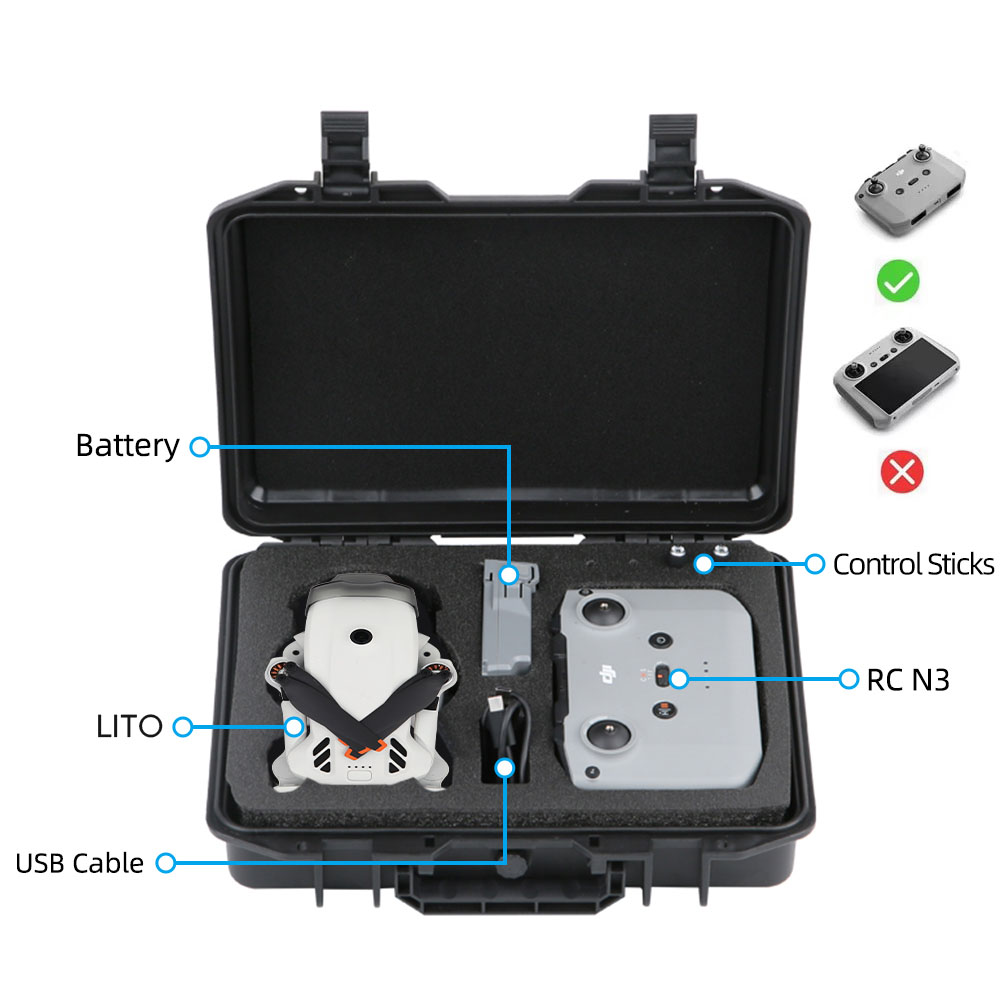 حقيبة حمل محمولة لـ DJI Lito 1 - مراجعة Drone Carrying Case وسعره